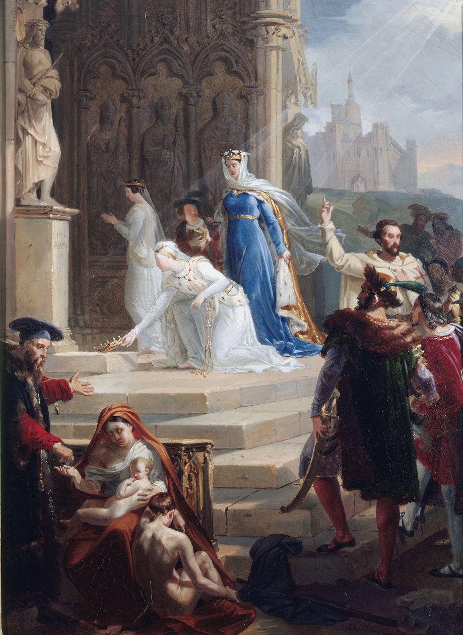 Saint Elizabeth Dronning av Ungarn av Merry Joseph Blondel