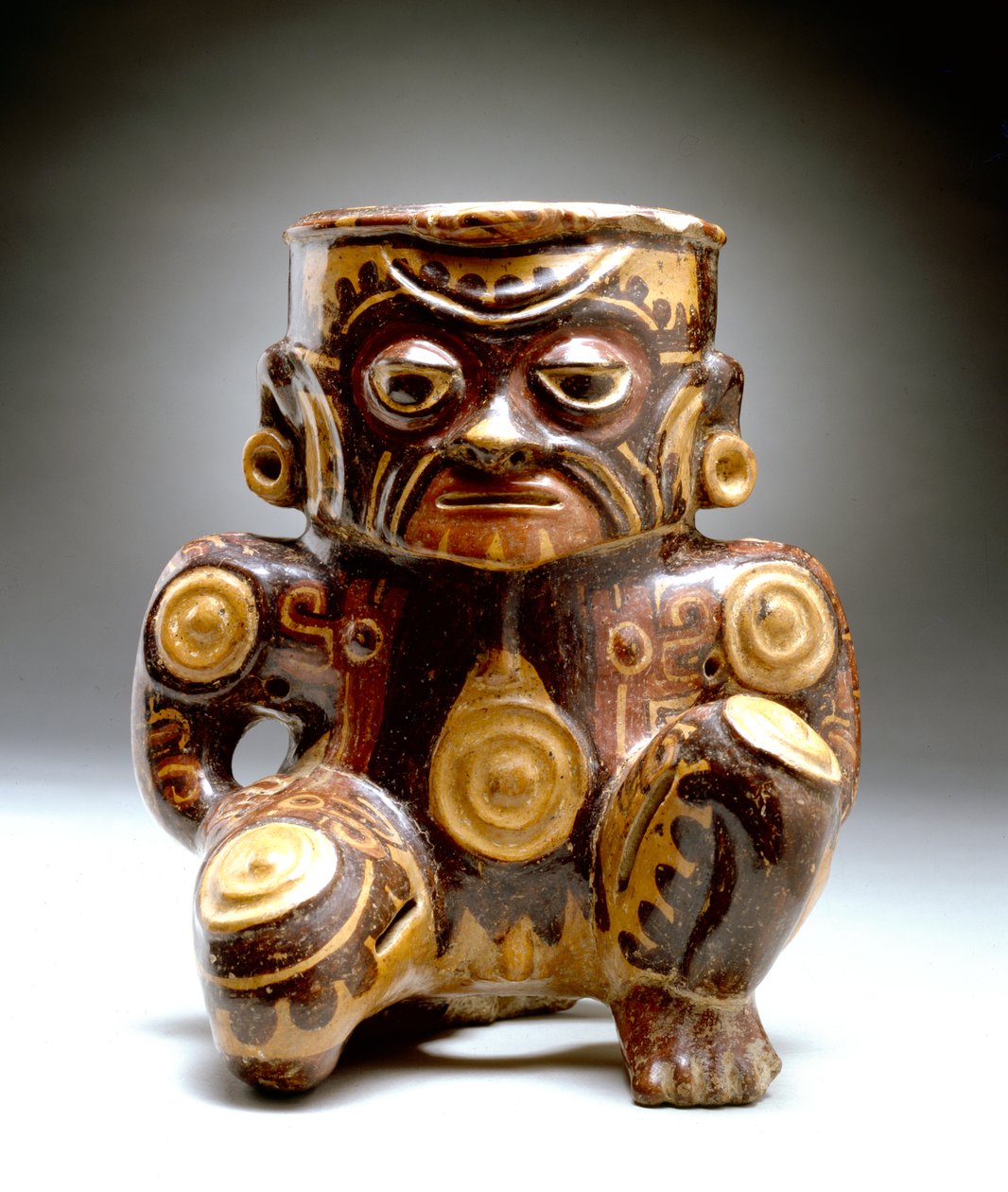 Antropomorfisk avbildningskar, Guanacaste-Nicoya sone, 500-800 (keramikk) av Mesoamerican