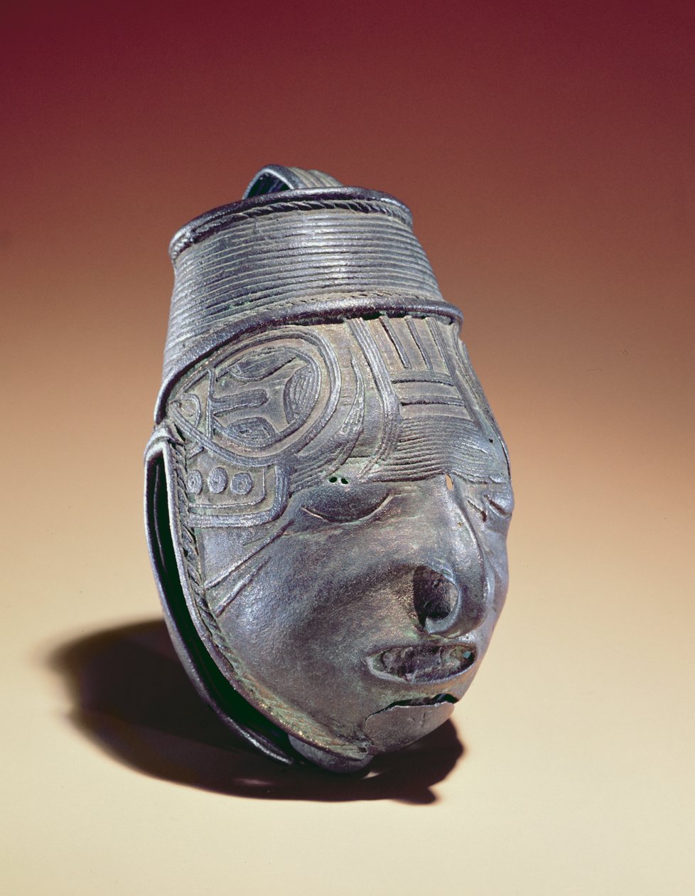 Klokke fra vestkysten av Mexico, sen postklassisk periode, ca. 1200-1550 e.Kr. (kobber) av Mesoamerican
