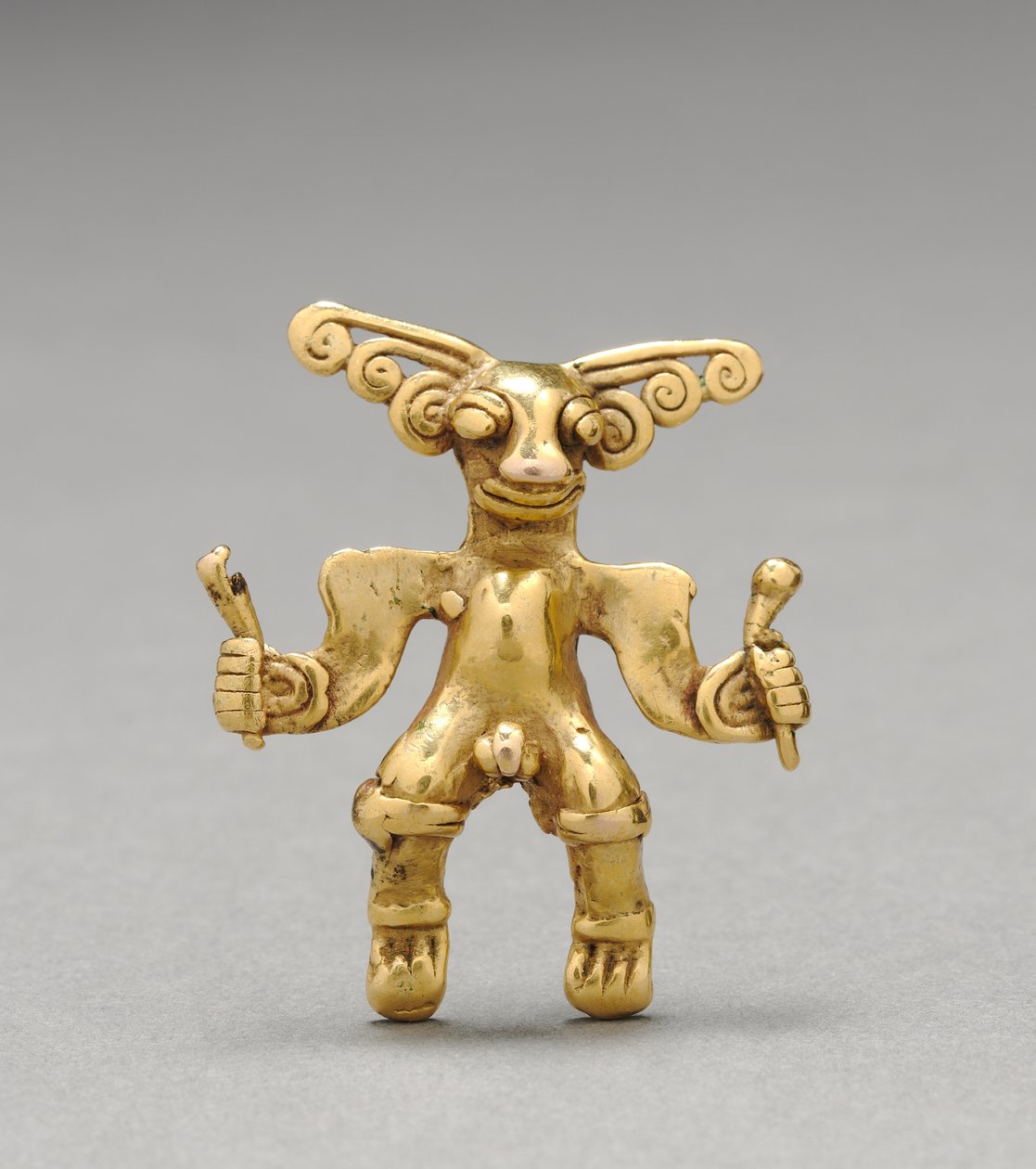Figuranheng, ca. 1000-1550 (støpt gull) av Mesoamerican Mesoamerican