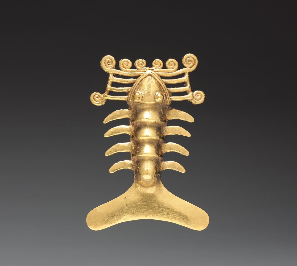 Hummeranheng, ca. 1000-1500 (støpt gull) av Mesoamerican Mesoamerican