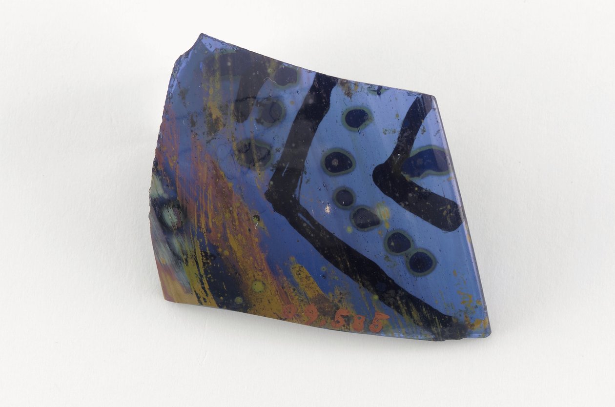 Fragment av et fartøy, 8.-9. århundre (glass) av Mesopotamian