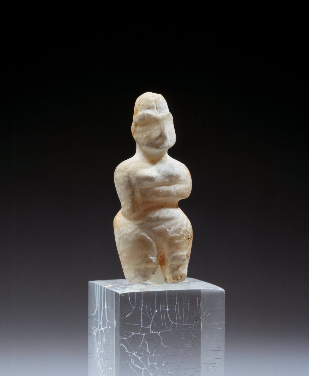 Mesopotamia: kvinnelig alabaststatuett fra nekropolisen Tell es Sawwan. 5800-5500 f.Kr. Paris, Louvre-museet av Mesopotamian Mesopotamian