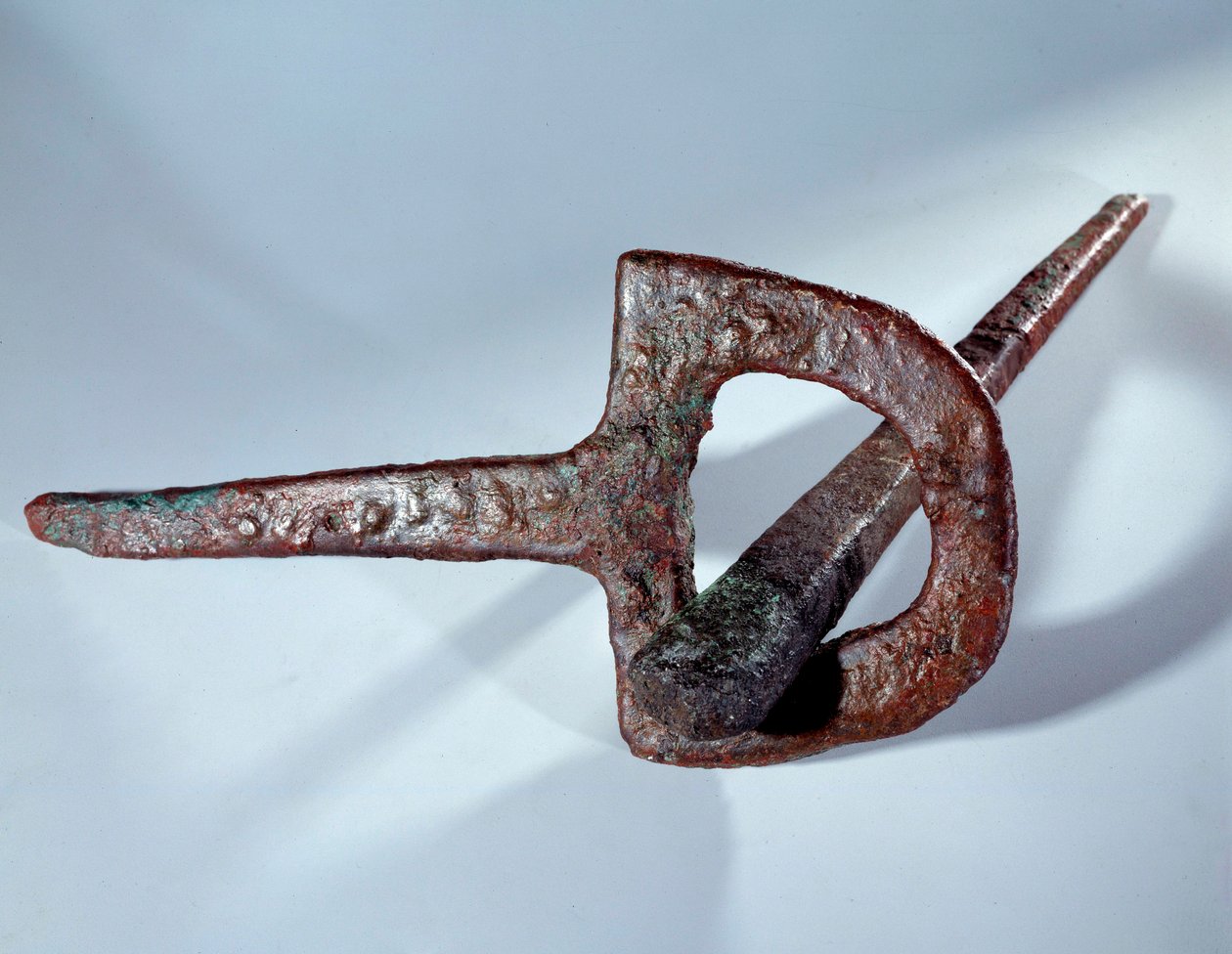 Mesopotami: fundamentfigur (spiker og kobberstøtte). sumerisk periode. 2800 f.Kr. Fra Maris hjemmeside. Søn 0,38 m Paris, Musée du Louvre av Mesopotamian Mesopotamian