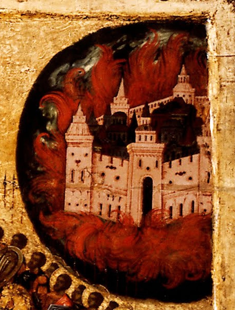Velsignet være verten til himmelens konge Detalj: Brann i Kazan, 1550-tallet av Metropolitan of Moscow Athanasius
