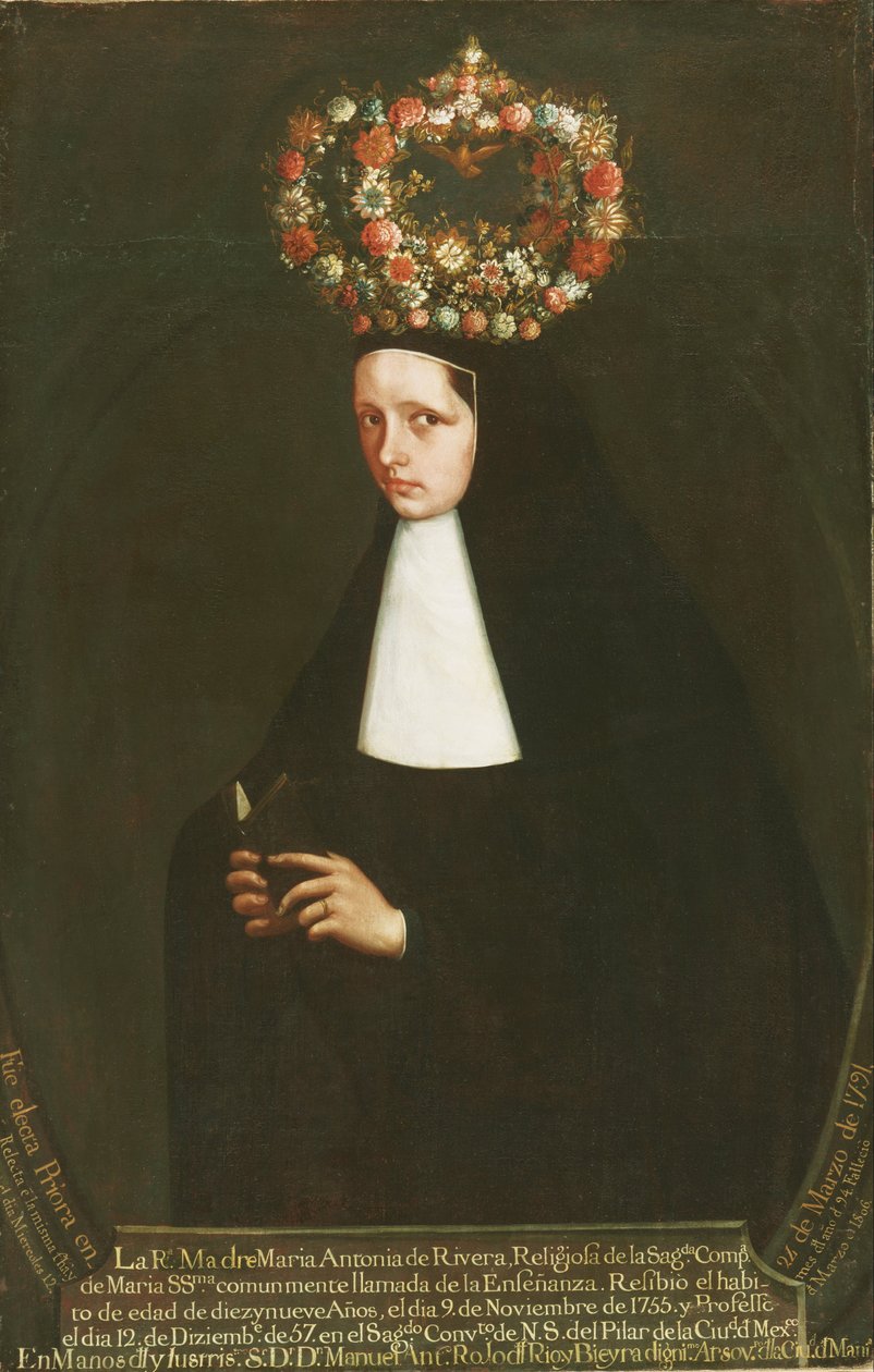 Portrett av pastor Moría Antonia de Rivera av Mexican