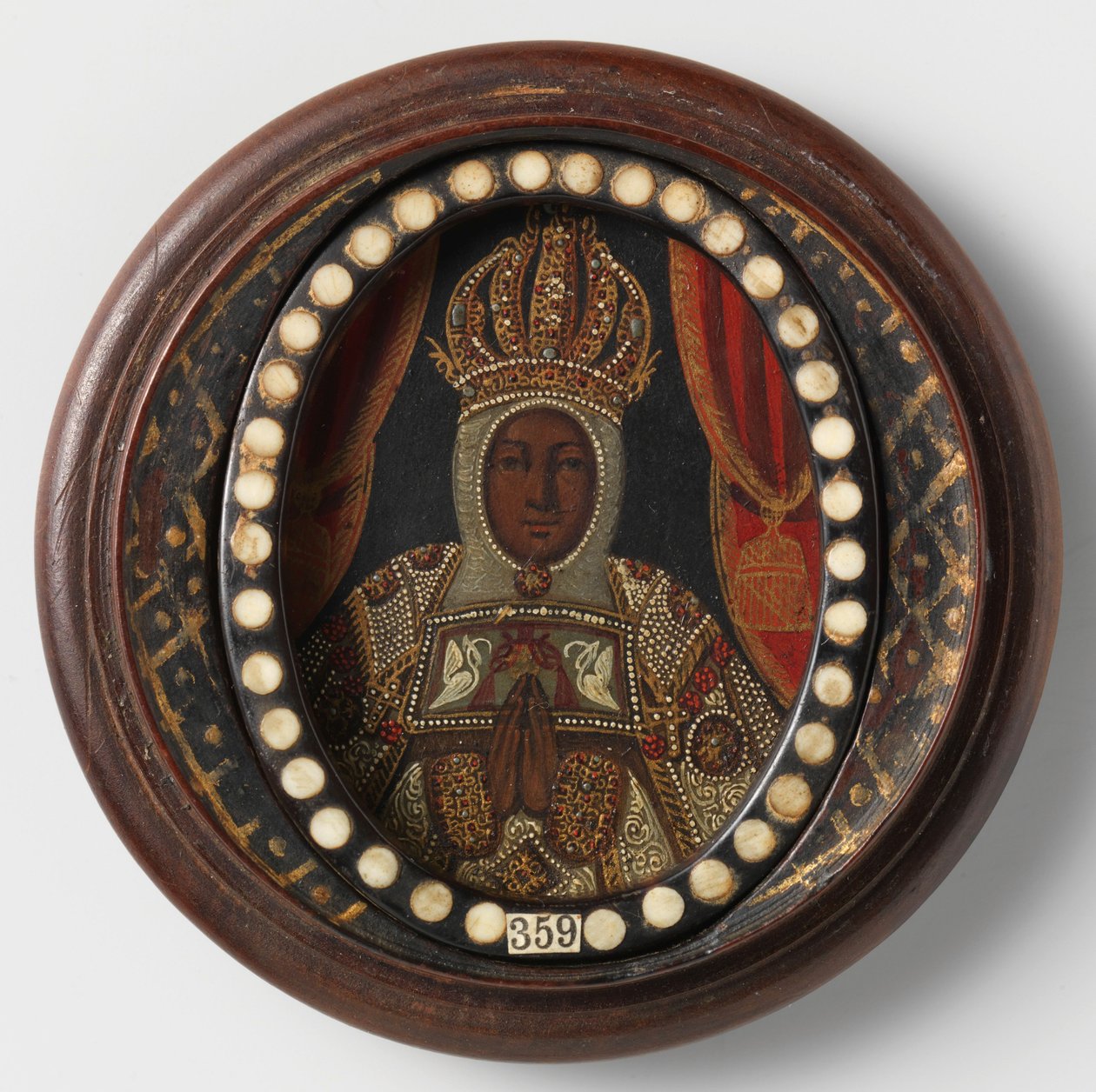 Svart Madonna, anonym, 1650-99 av Mexican School