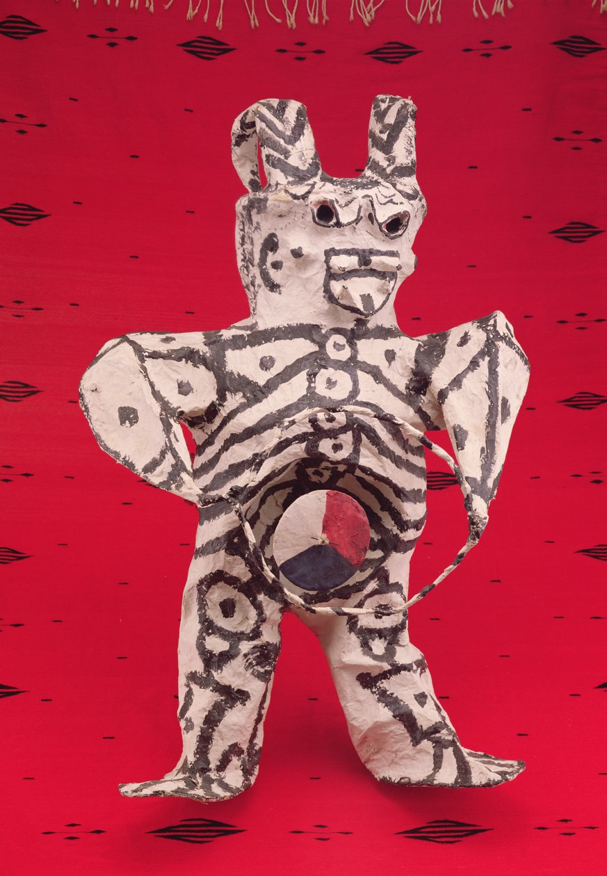 Day of the Dead-figur, fra Oaxaca (papier mache) av Mexican School