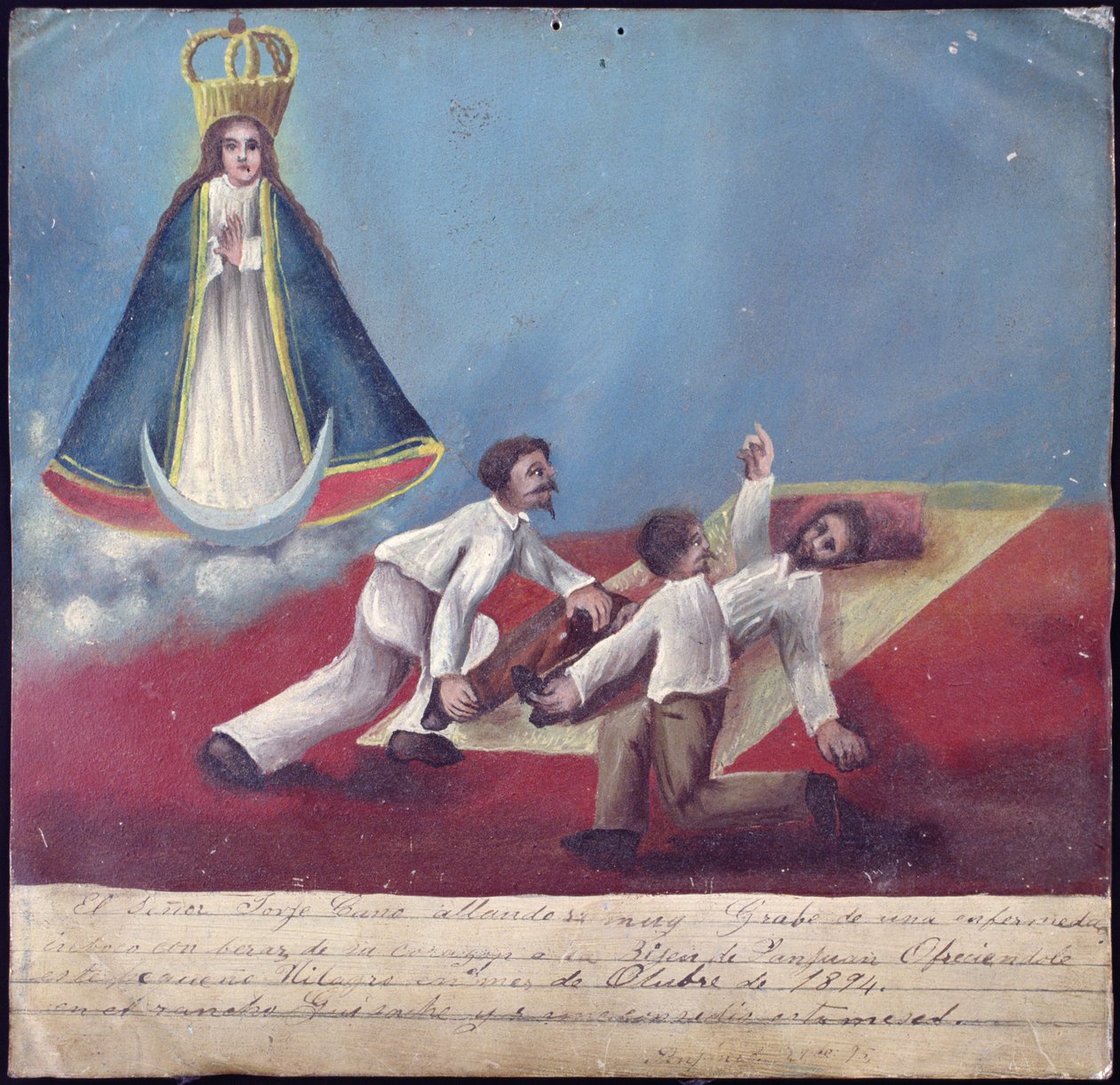 Eks-voto av Mexican School