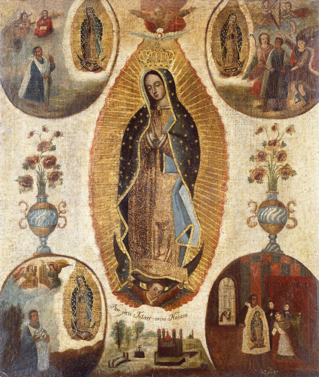 Vår Frue av Guadalupe; Vår Frue av Guadalupe av Mexican School