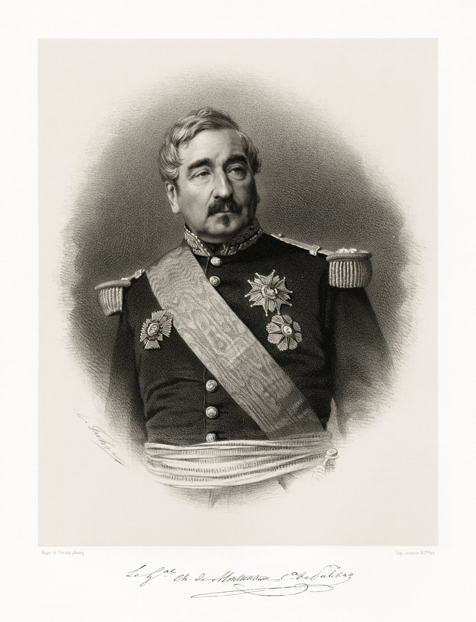 Charles, fetter av Montauban, greve av Palikao, 1865-66 av Meyer and Pierson