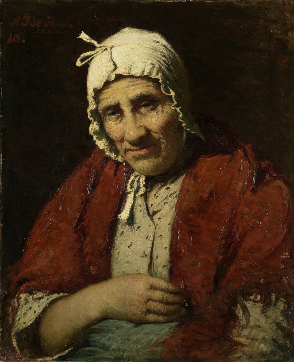 Gammel jødisk kvinne av Meyer Isaac de Haan
