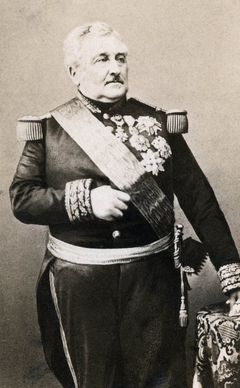 Portrett av Marechal grev Vaillant (1790-1872) Fotografi av Mayer og Pierson av Meyer and Pierson