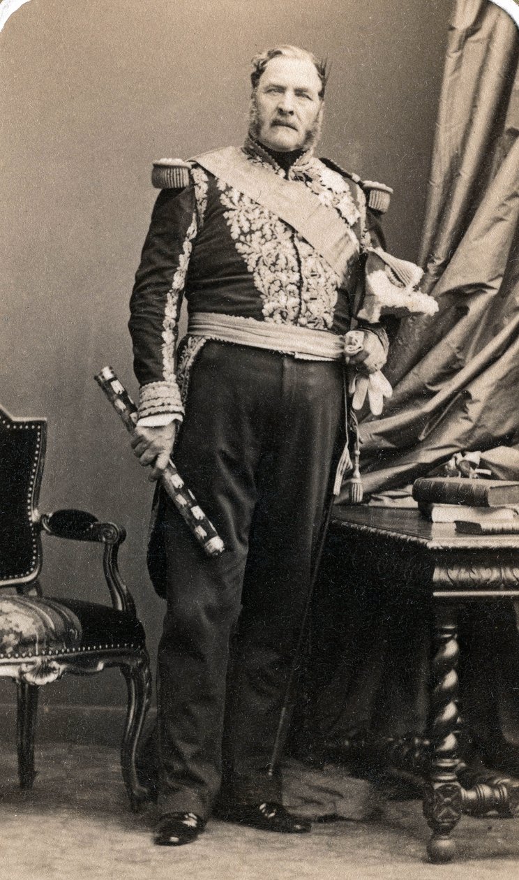 Portrett av marechal Forey (1804-1872) .Foto av Mayer og Pierson av Meyer and Pierson