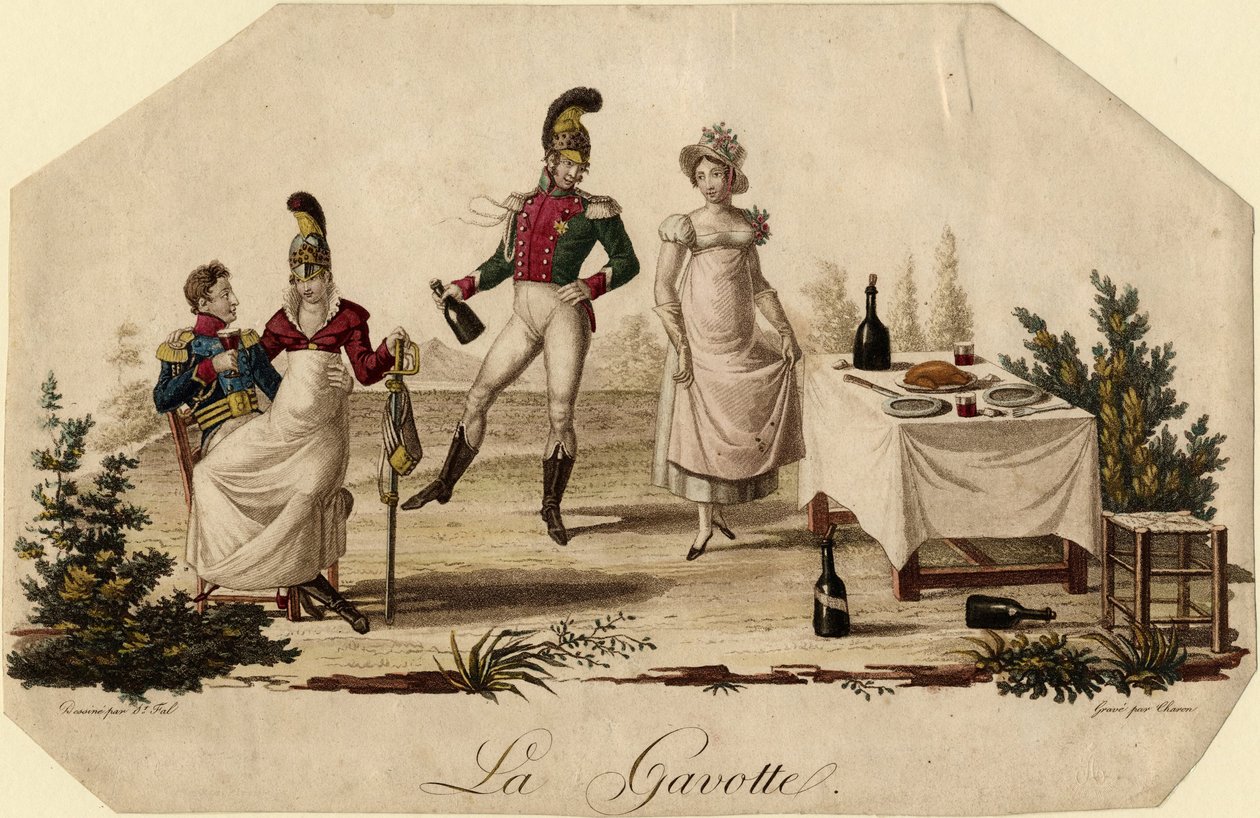 Gavotte, ca. 1815 av Meynier Saint Fal