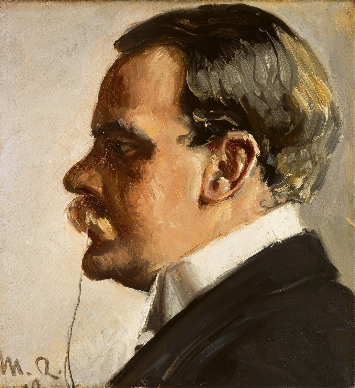 Hakon Børresen av Michael Peter Ancher