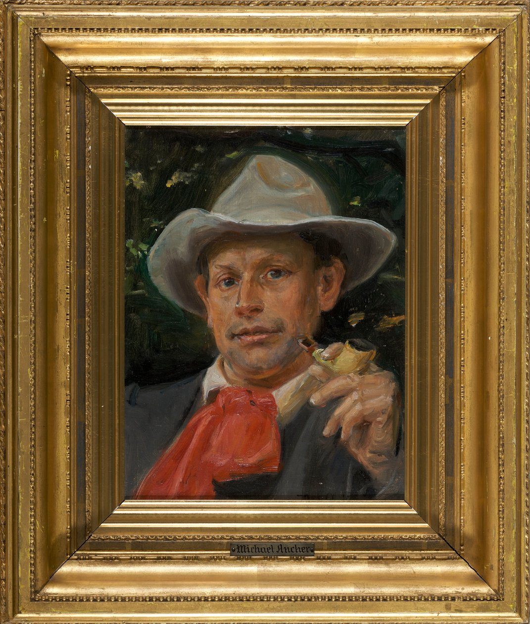 Portrett av Martin Andersen Nexø av Michael Peter Ancher