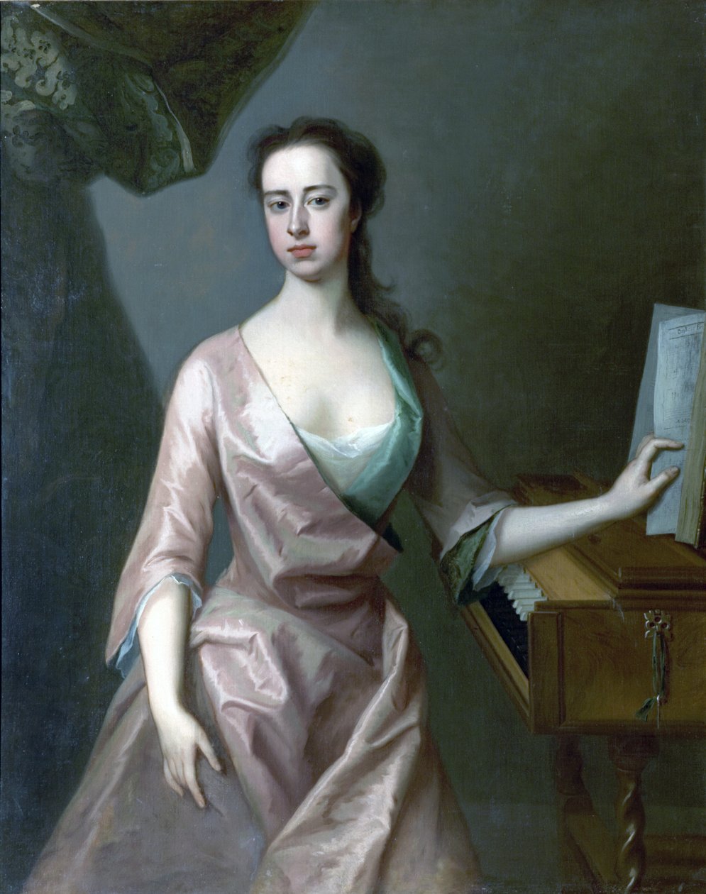 Frances, Lady Byron, tredje kone til den fjerde Lord Byron, 1720 av Michael Dahl