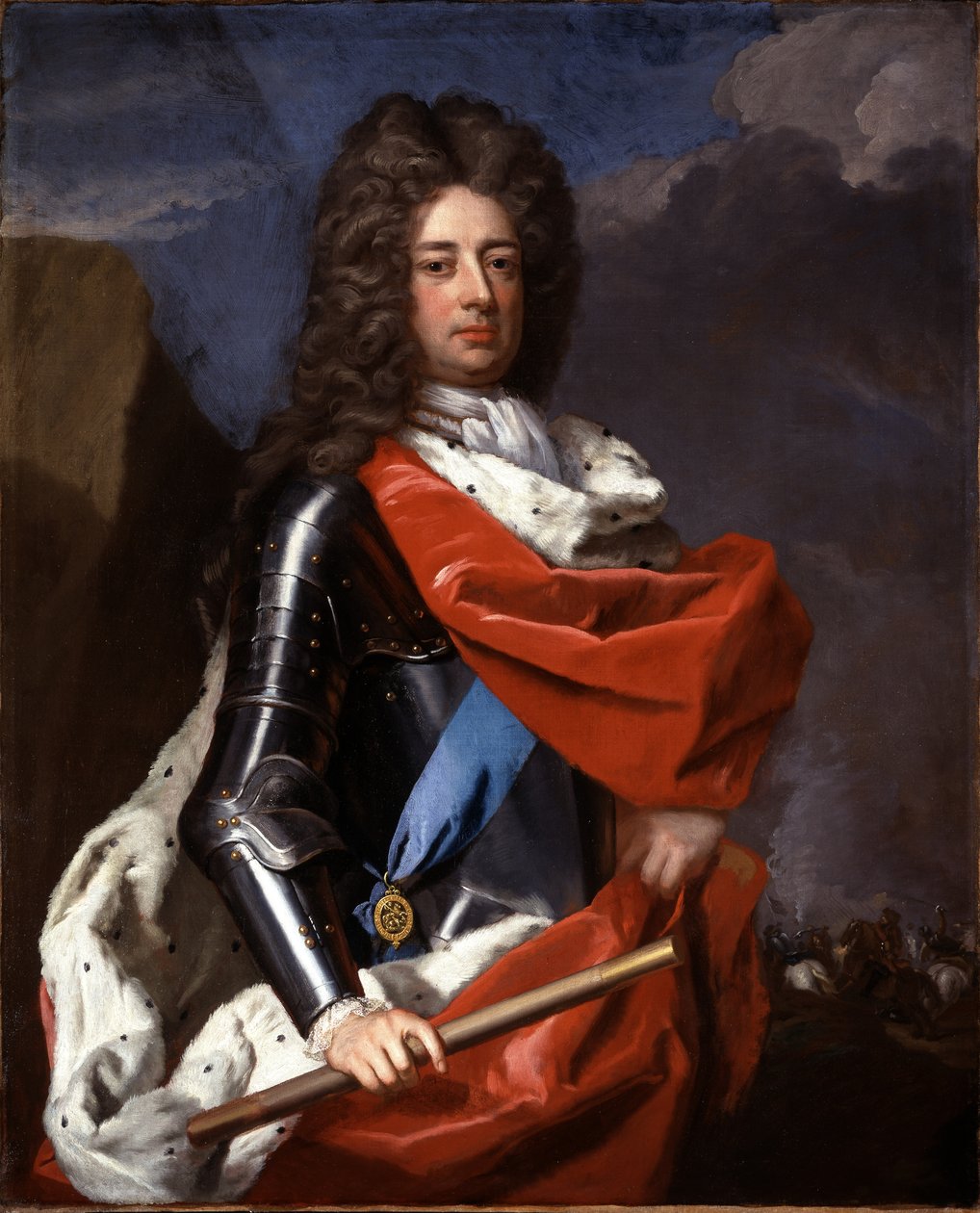 John Churchill (1650-1722) 1. hertug av Marlborough, ca. 1702 av Michael Dahl