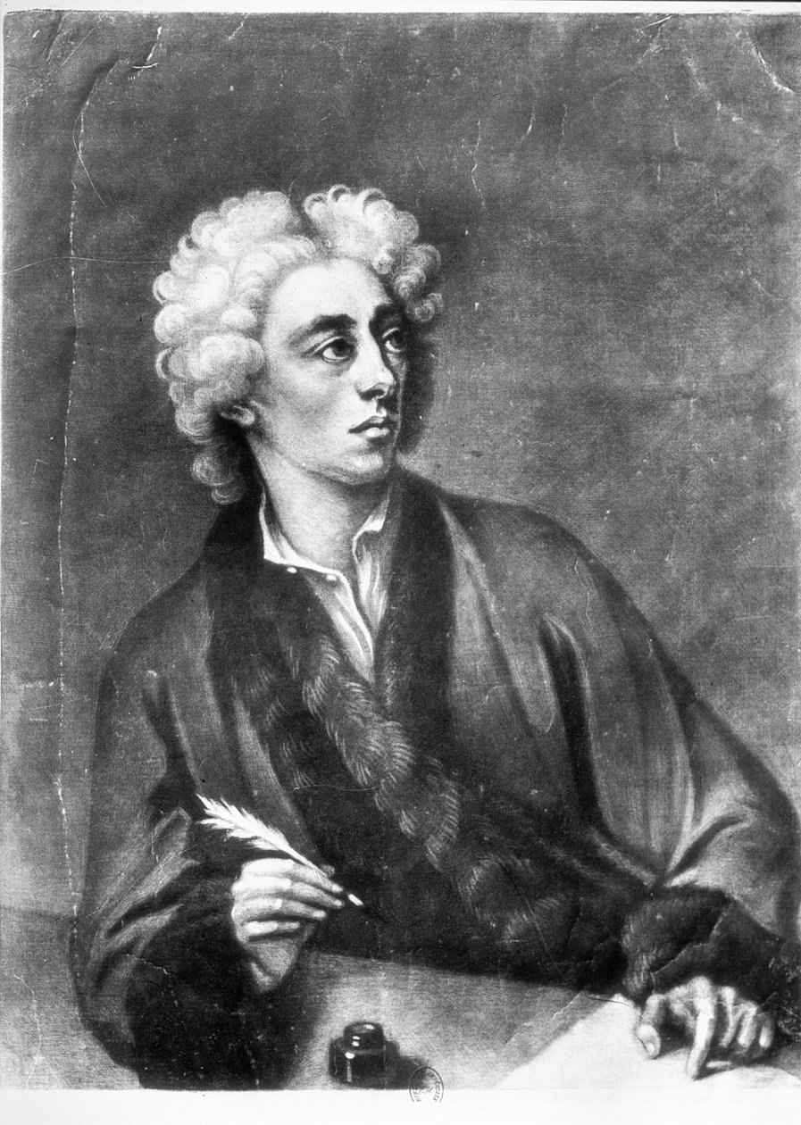Portrett av Alexander Pope (1686-1744) av Michael Dahl