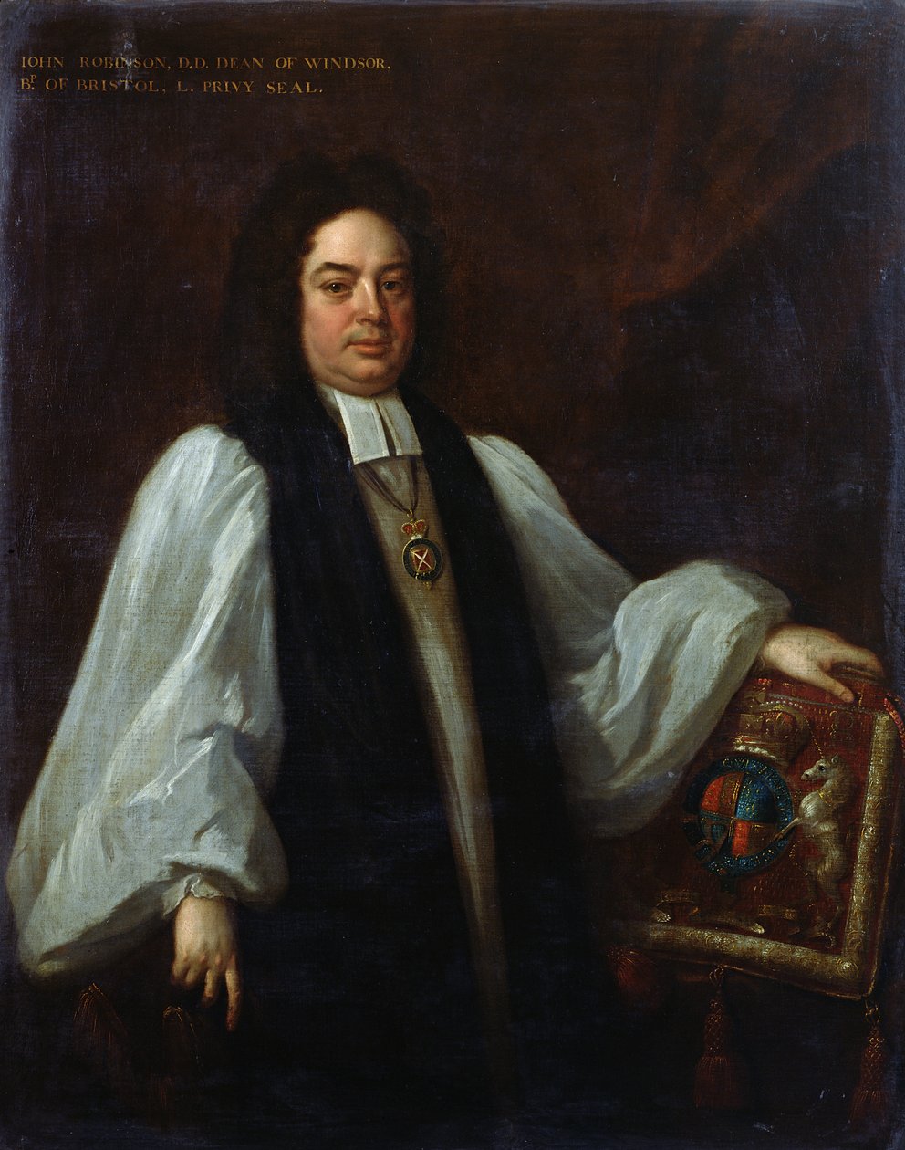 Portrett av biskop John Robinson (1650-1723) ca. 1711 av Michael Dahl