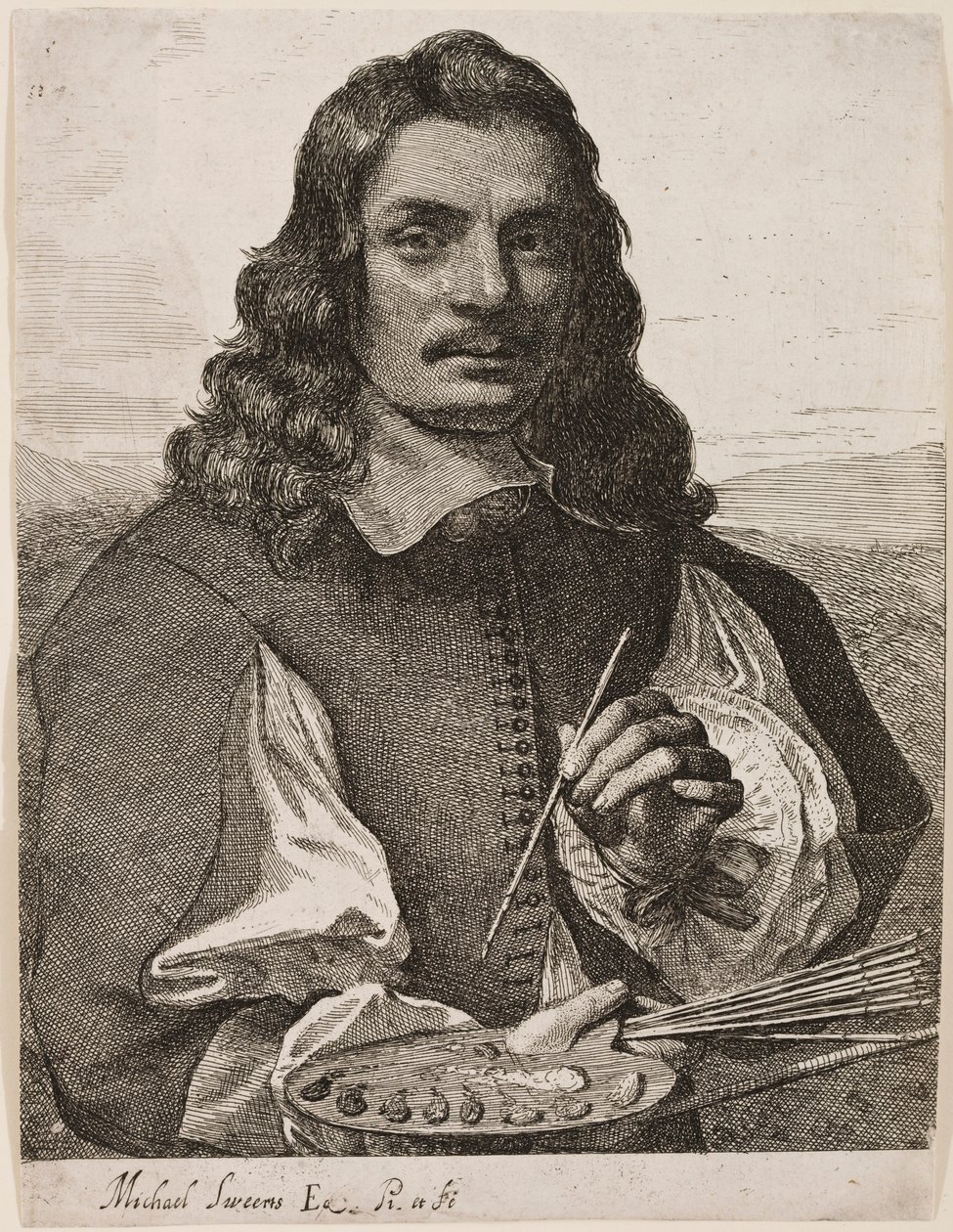 Selvportrett, ca. 1656-58 av Michael Sweerts