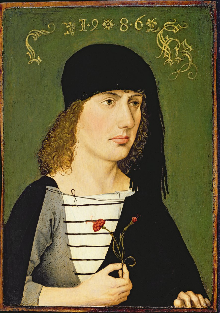 En ung mann, 1486 av Michael Wolgemut or Wolgemuth