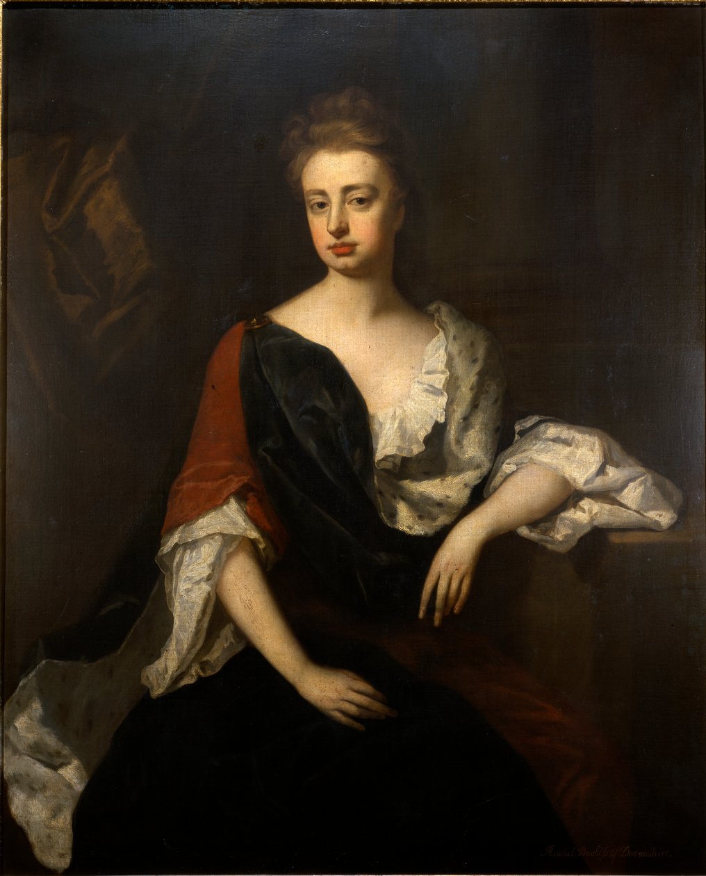 Portrett av Rachel Russell, hertuginne av Devonshire, ca. 1694-1700 (olje på lerret) av Michael (attr. to) Dahl