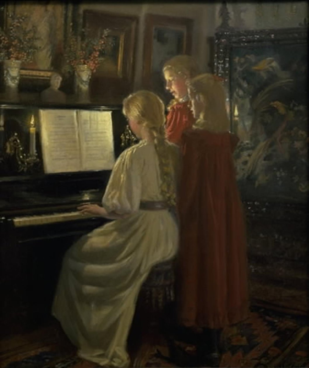 Barn som synger av Michael Ancher