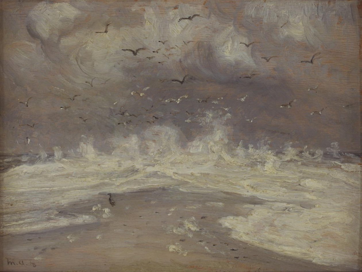 Surf på nordkysten av Jylland av Michael Ancher