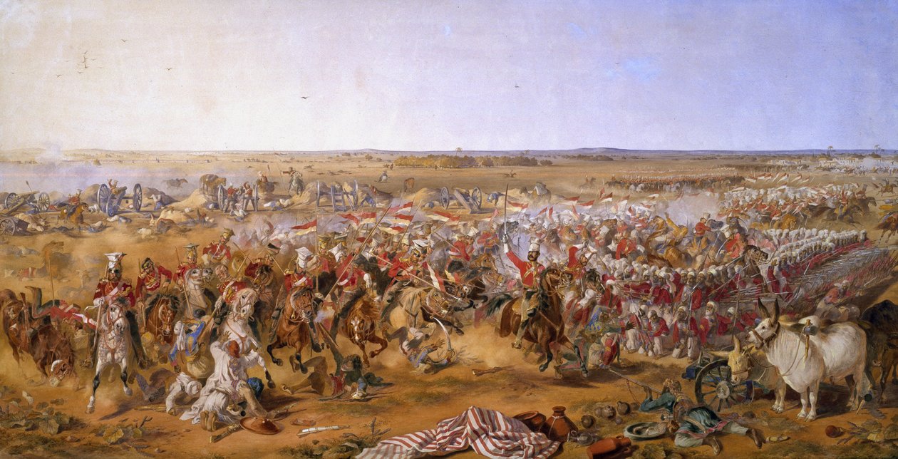 16th Lancers, slaget ved Aliwal, 28. januar 1846 av Michael Angelo Hayes