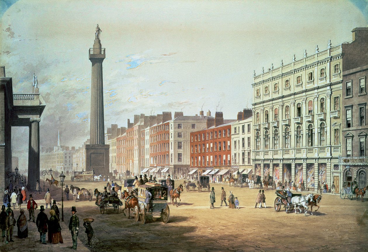 Sackville Street, Dublin av Michael Angelo Hayes