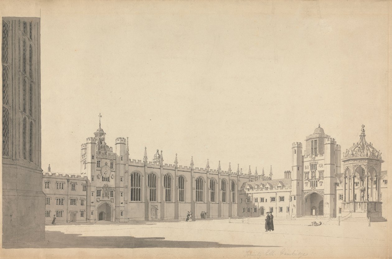 The Great Court, Trinity College, Cambridge av Michael Angelo Rooker