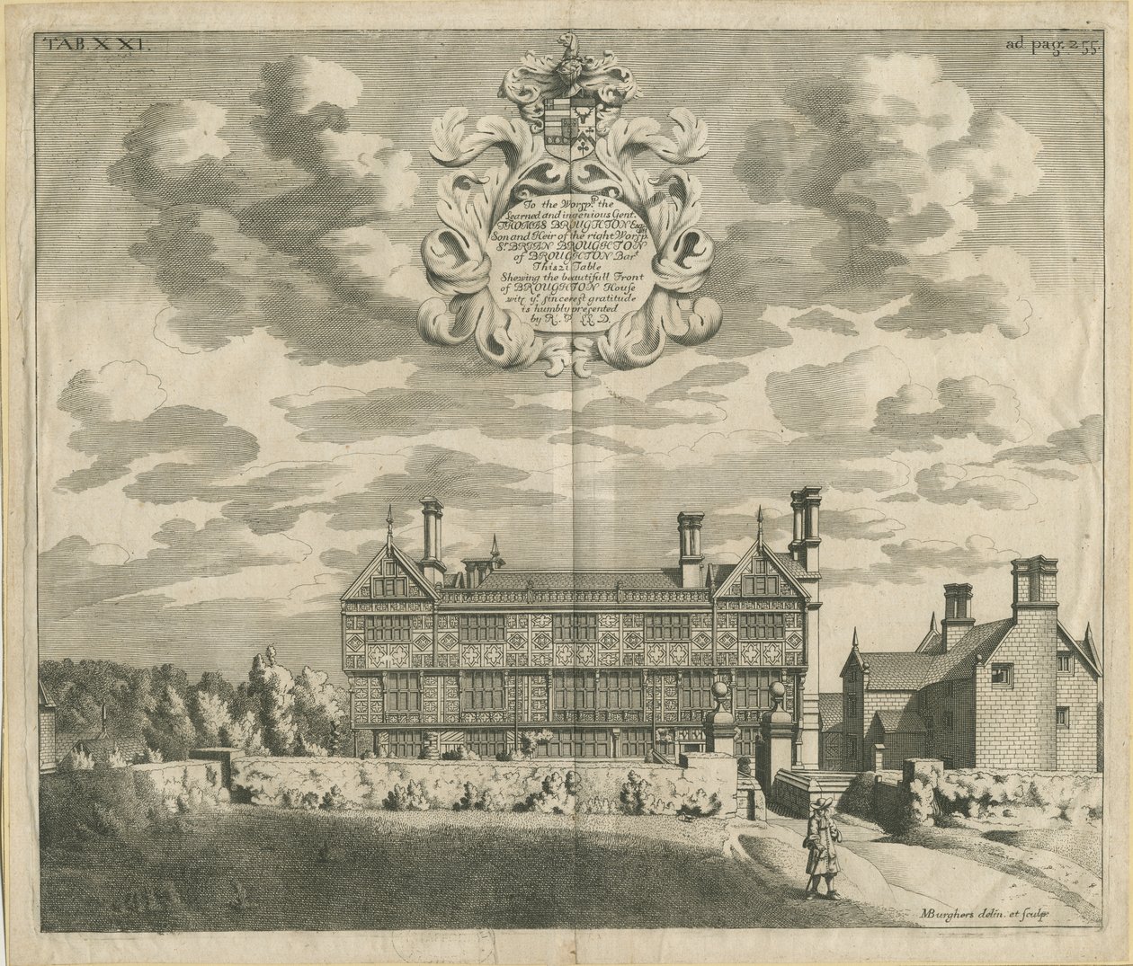 Broughton Hall: kobberplategravering, nd [1653-1686] (trykk) av Michael Burghers
