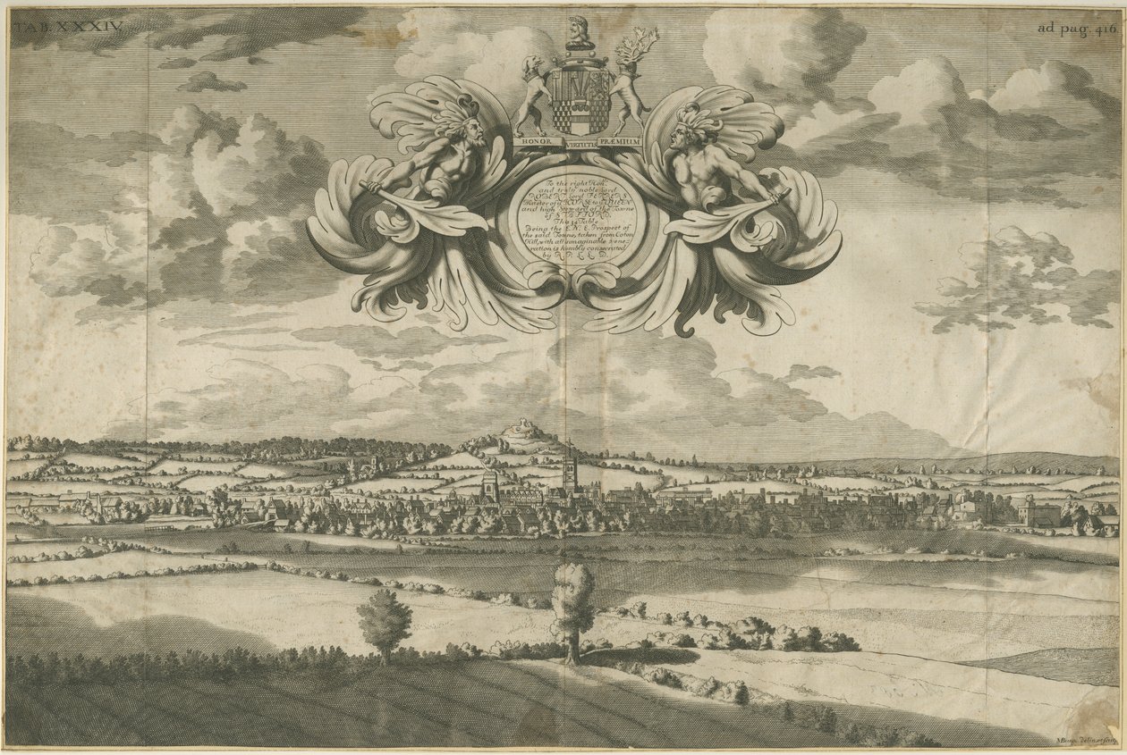 Stafford - East North East Prospect: gravering, nd [1686] (trykk) av Michael Burghers