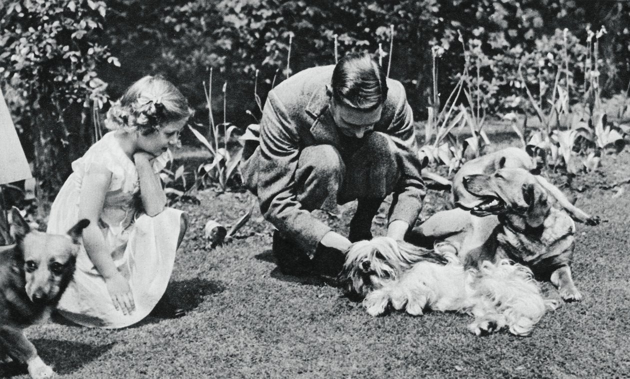 Kong George VI og prinsesse Margaret Rose, 1937. av Michael Chance
