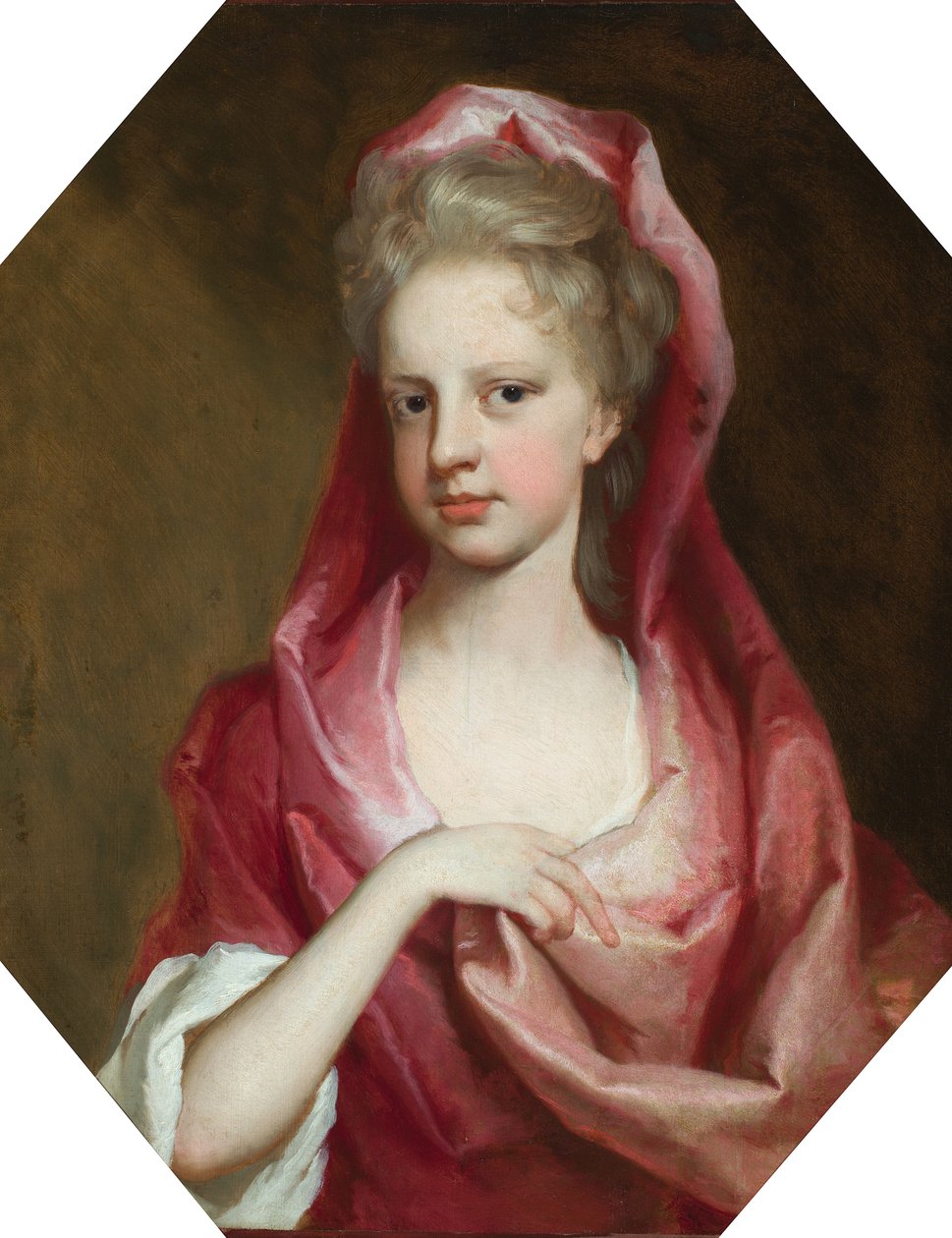 Portrett av Lady Anne Seymour, markisen av Carmarthen (olje på lerret) av Michael Dahl