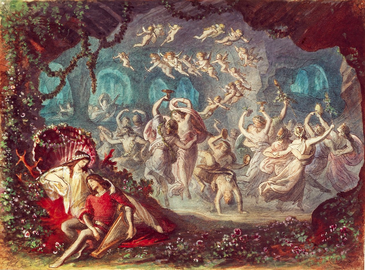 Monaco, Scenografi for Tannhauser-forestilling av Richard Wagner ved Münchens nasjonalteater av Michael Echter