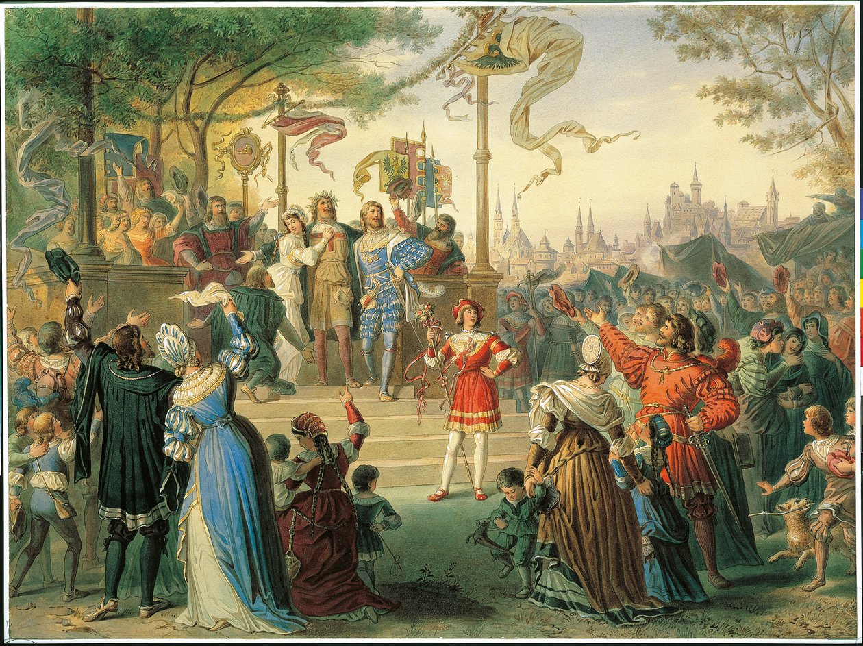 The Feast of St. John, Scene 5 fra 'Die Meistersinger' av Richard Wagner av Michael Echter