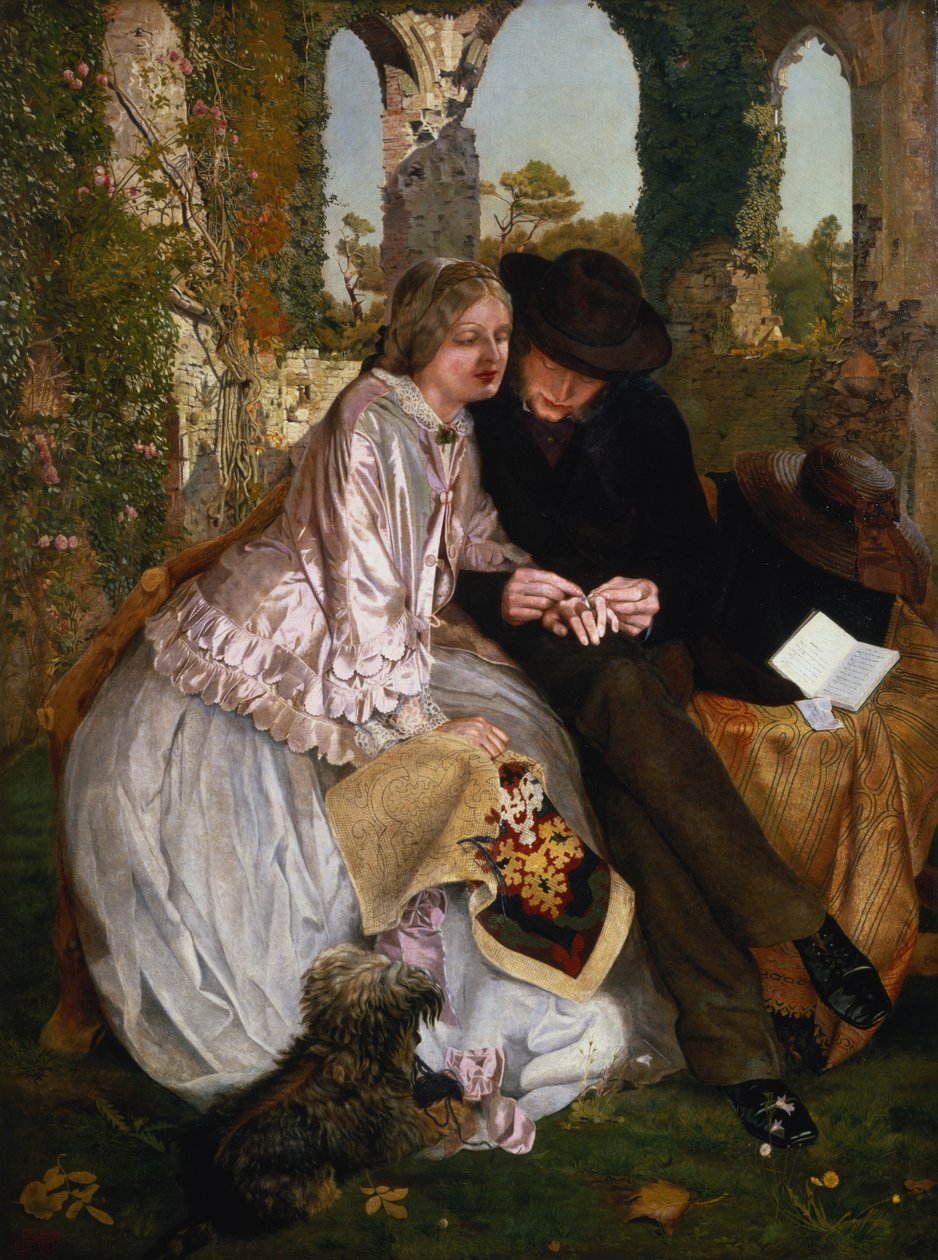 Målet til gifteringen, 1855 av Michael Frederick Halliday