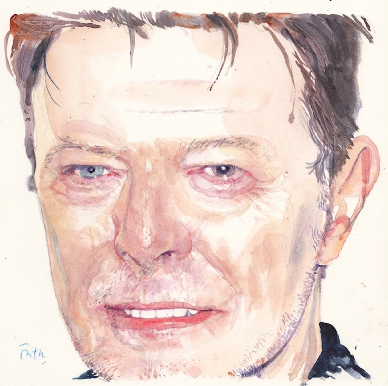 David Bowie (akvarell) av Michael Frith