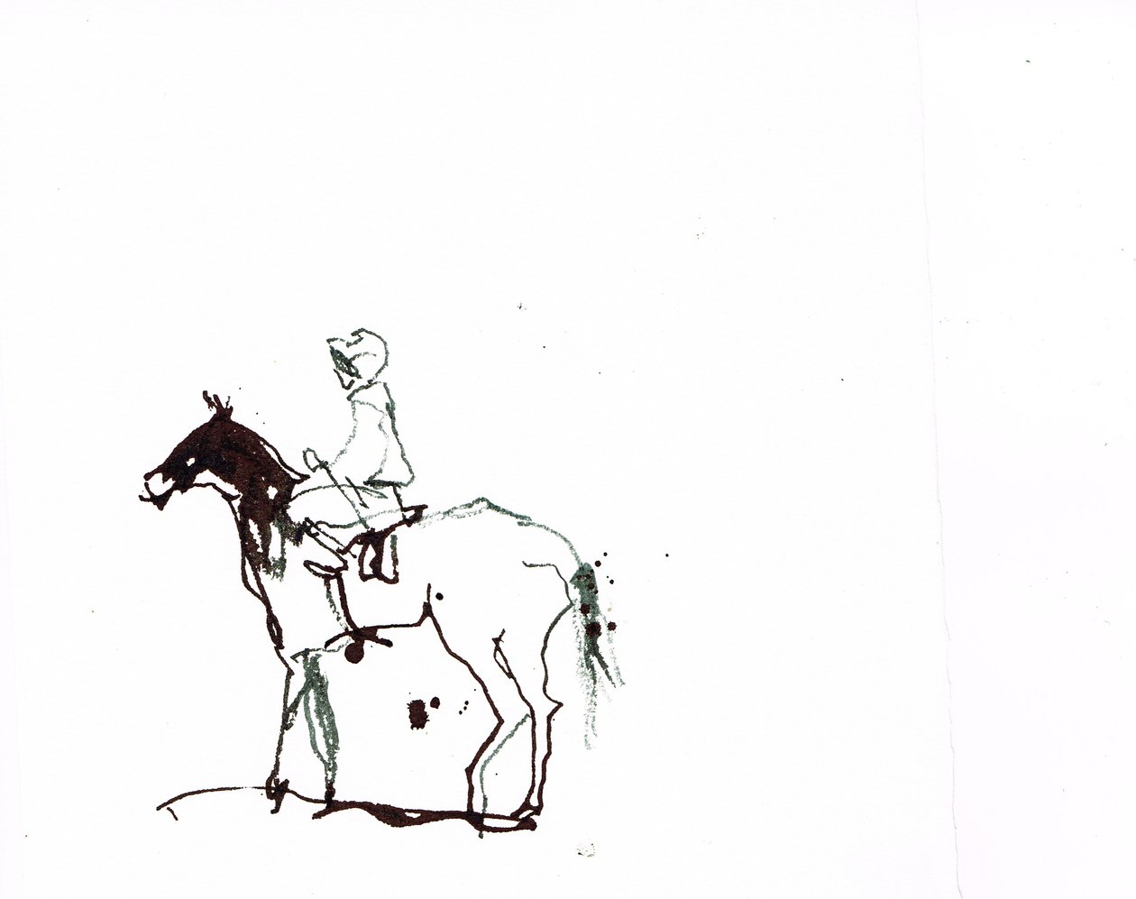 Uten tittel, 2018 (akvarell på papir) av Michael Frith