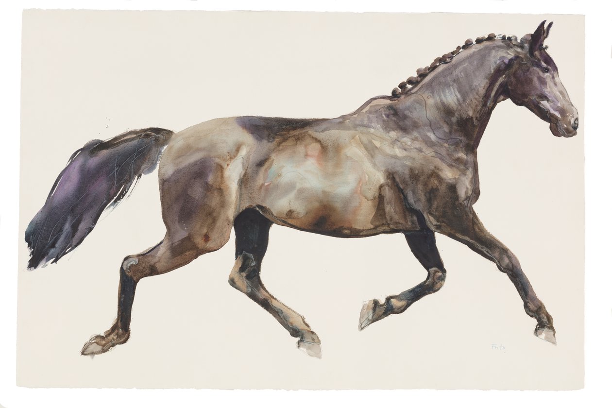 Uten tittel, 2018 (akvarell på papir) av Michael Frith