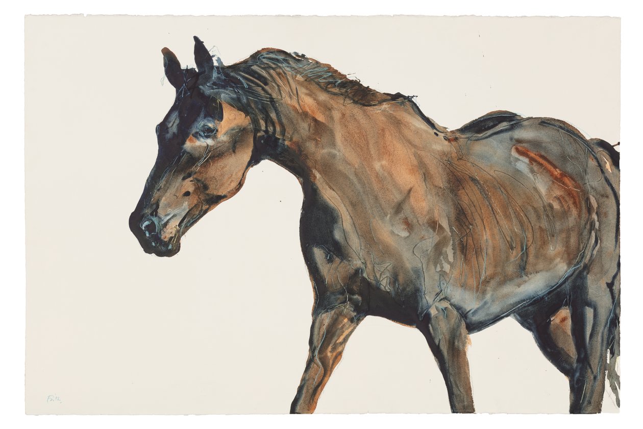 Uten tittel, 2018 (akvarell på papir) av Michael Frith