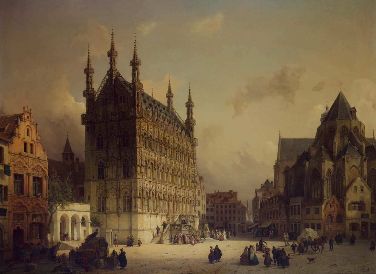 Rådhuset i Leuven, Belgia av Michael Neher