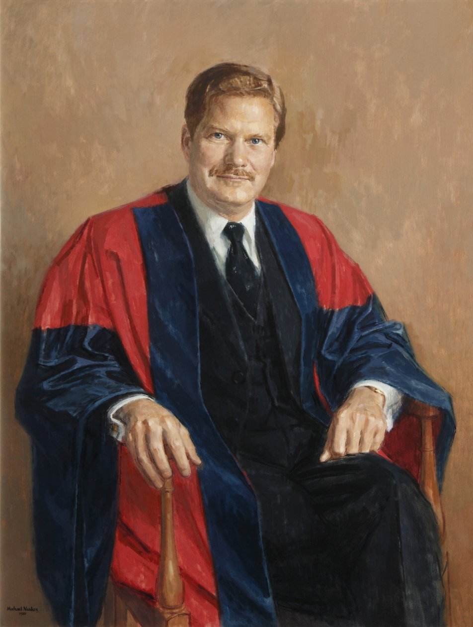 Keith Broadwell Griffin, president for Magdalen College (olje på lerret) av Michael Noakes