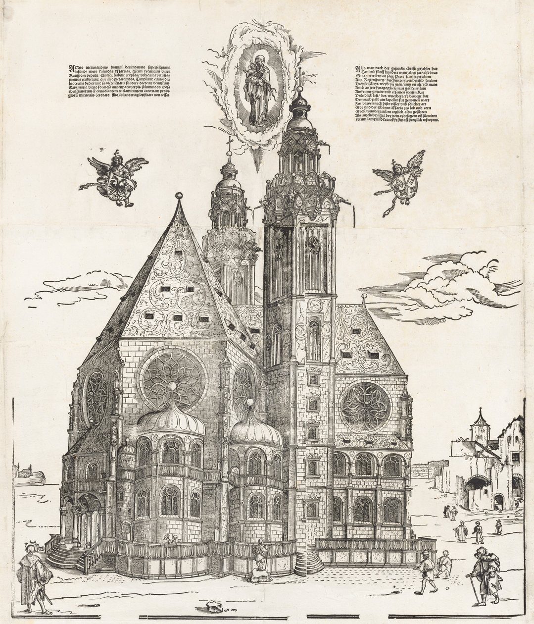 The New Church of the Beautiful Virgin i Regensburg av Michael Ostendorfer