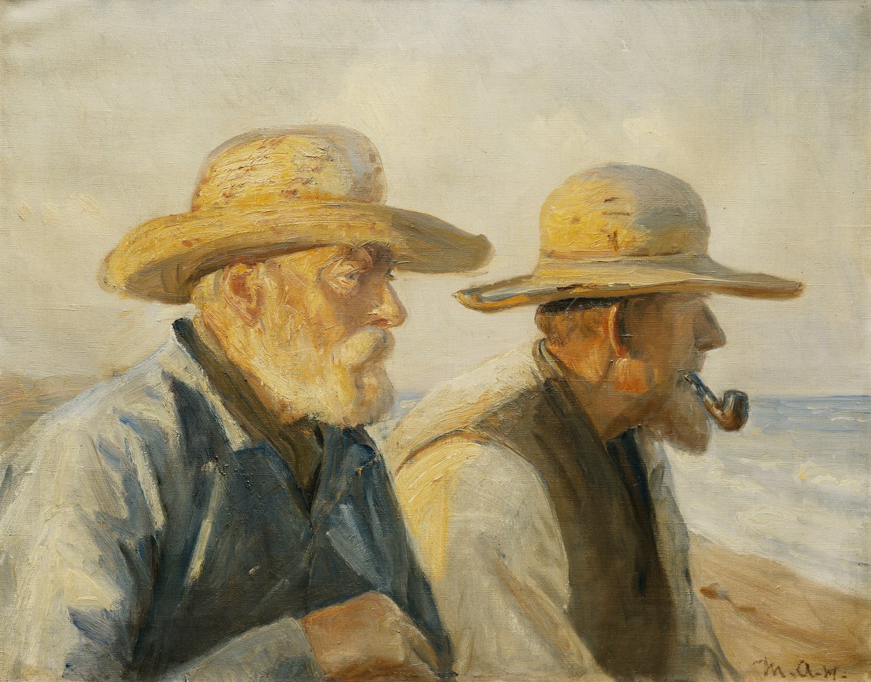 De gamle fiskerne, av Michael Peter Ancher