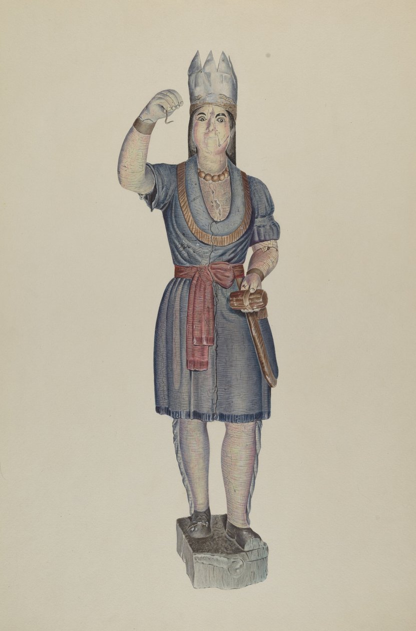 Sigarbutikk indisk, ca. 1938. av Michael Riccitelli