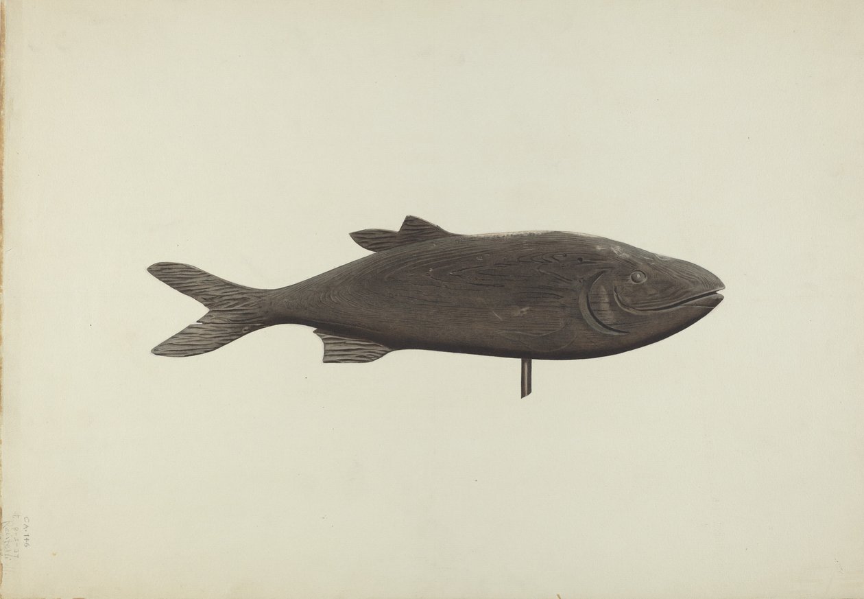 Fish Weather Vane, ca. 1939. av Michael Riccitelli